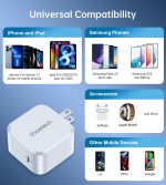 Choetech USB-C PD 45W GaN Type-C Wall Charger with PPS for Samsung Super Fast Charging – US Plug – White - PD8007 - Image 7