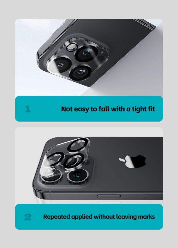 1 (11) iPhone 15 Pro Max / iPhone 15 Pro Camera Lens Protector KR Coated by Benks - 1 PACK - 6948005994129 - Image 11