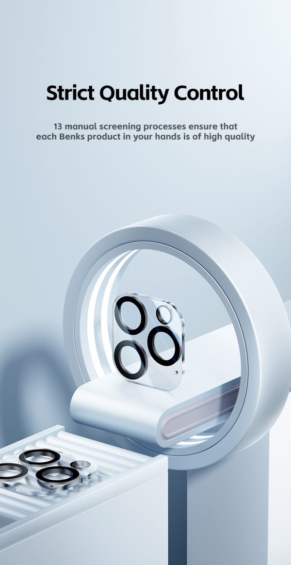 1 (14) iPhone 15 Pro Max / iPhone 15 Pro Camera Lens Protector KR Coated by Benks - 1 PACK - 6948005994129 - Image 14