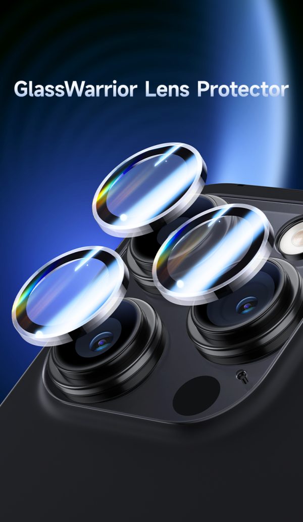 iPhone 15 Pro Max / iPhone 15 Pro Sapphire Coated Camera Lens Protector - 1 PACK - 6948005994143 - Image 4