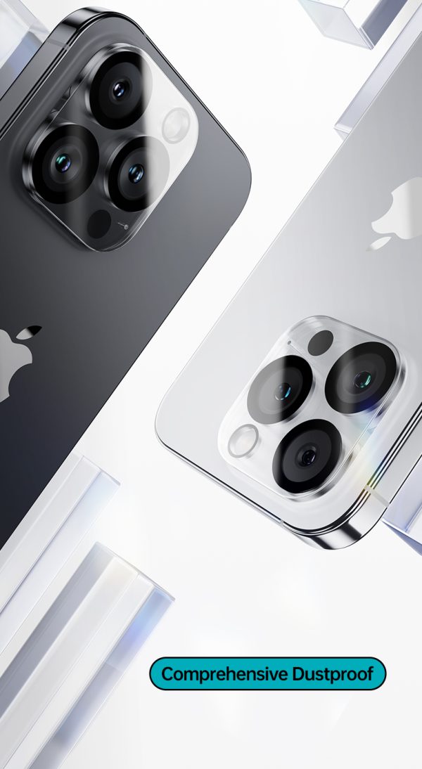 1 (2) iPhone 15 Pro Max / iPhone 15 Pro Camera Lens Protector KR Coated by Benks - 1 PACK - 6948005994129 - Image 3