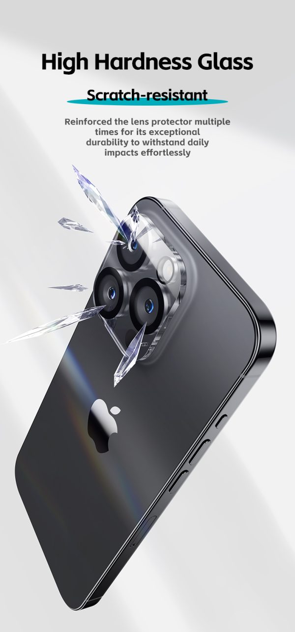 1 (4) iPhone 15 Pro Max / iPhone 15 Pro Camera Lens Protector KR Coated by Benks - 1 PACK - 6948005994129 - Image 4