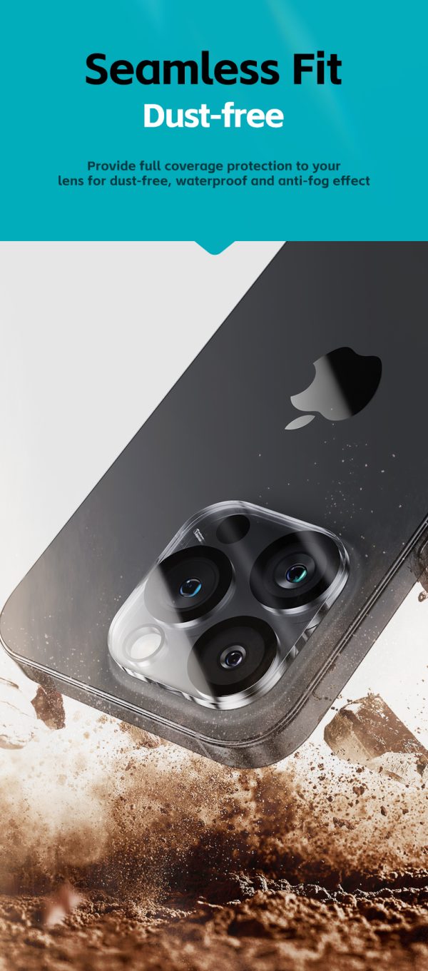 1 (5) iPhone 15 Pro Max / iPhone 15 Pro Camera Lens Protector KR Coated by Benks - 1 PACK - 6948005994129 - Image 5