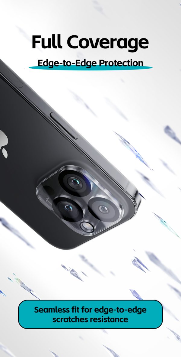 1 (6) iPhone 15 Pro Max / iPhone 15 Pro Camera Lens Protector KR Coated by Benks - 1 PACK - 6948005994129 - Image 6