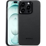 iPhone 15 Pro PITAKA MagEZ Case 4 Aramid Fiber Fusion – Black / Grey Twill