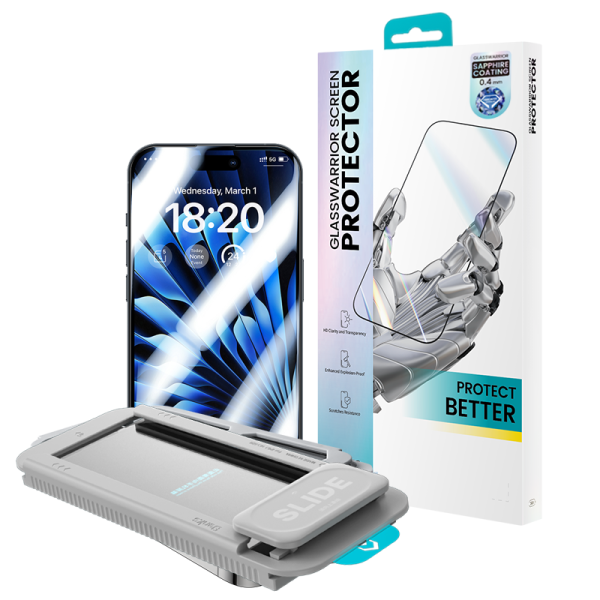 2 iPhone 15 Pro Max Tempered Glass Protector with Sapphire Coating