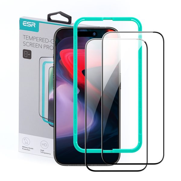 iPhone 15 Pro Max ESR Tempered Glass Screen Protector - 2 Pack - Image 2