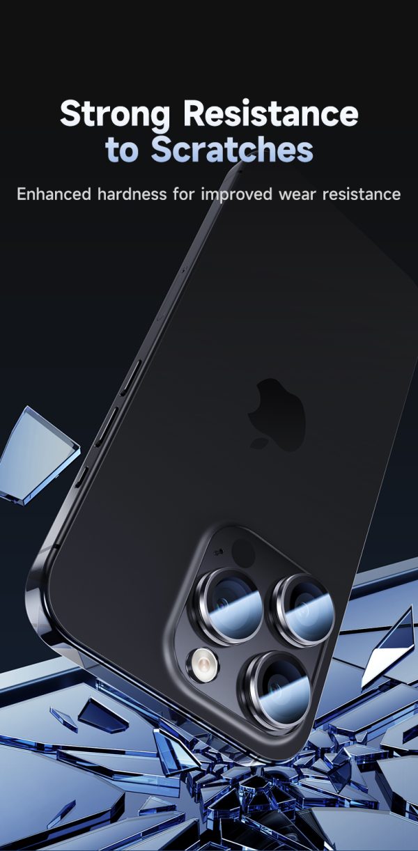 iPhone 15 Pro Max / iPhone 15 Pro Sapphire Coated Camera Lens Protector - 1 PACK - 6948005994143 - Image 7