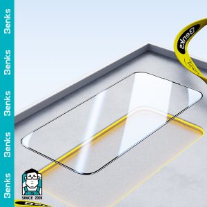 iPhone 15 Pro Max Glass Screen Protector V Pro Series by Benks Full Size Tempered Glass With 3D Curved Edge - 1 PACK - 6948005993986 - Image 10