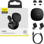 Baseus Encok Wm01 True Wireless Earphone - Black - Image 7