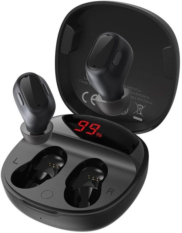 Baseus Encok Wm01 Plus True Wireless Earphones - Black - Image 3