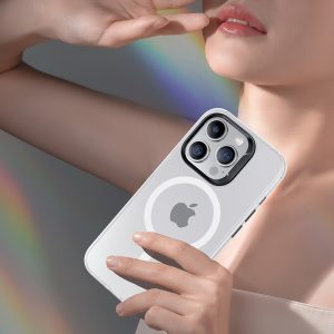 iPhone 15 Pro Max Lucid Magnetic Case by Benks, Magsafe Compatible - White - 6948005994310 - Image 5