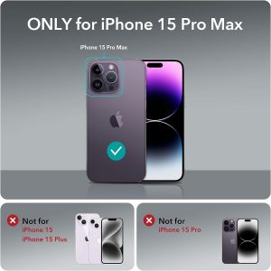 iPhone 15 Pro Max ESR Classic Hybrid Case with HaloLock Magsafe Compatible - Clear Blue - BIS - Image 5