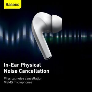 Baseus Encok True Wireless Earphones W3 - White - Image 3