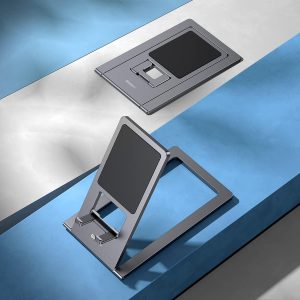 Baseus Foldable Metal Desktop Holder - Gray - Image 4