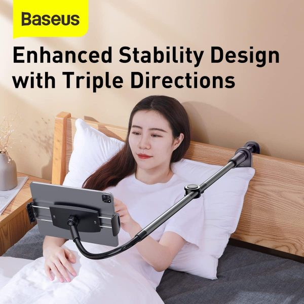 Baseus Otaku life rotary adjustment lazy holder Pro Applicable for phone/ ipad - Gray - Image 4