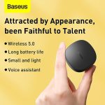 Baseus Encok Wm01 True Wireless Earphone - Black - Image 5