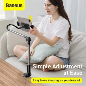 Baseus Otaku life rotary adjustment lazy holder Pro Applicable for phone/ ipad - Gray - Image 3