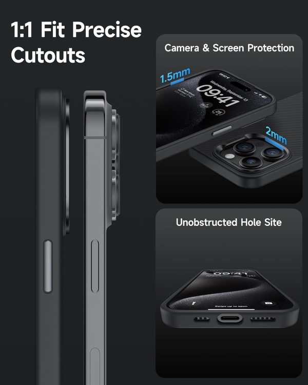 71TybuNnutL._AC_SL1500_ iPhone 15 Pro Max Essential Magnetic Kevlar Case by Benks, Built with Dupont Kevlar 600D Aramid Fiber - 6948005994624 - Image 6
