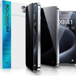iPhone 15 Pro Max Privacy Glass Screen Protector V Pro Series by Benks Full Size Tempered Glass With 3D Curved Edge – 1 PACK - 6948005994020