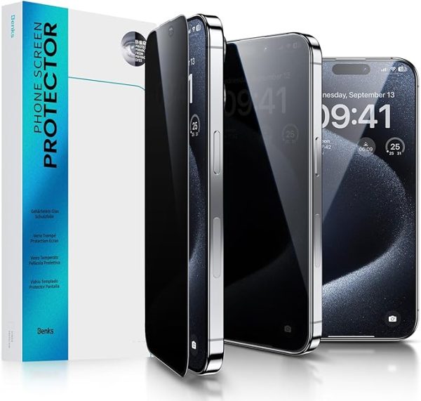 81vr6jcjdoL._AC_SX679_ iPhone 15 Pro Max Privacy Glass Screen Protector