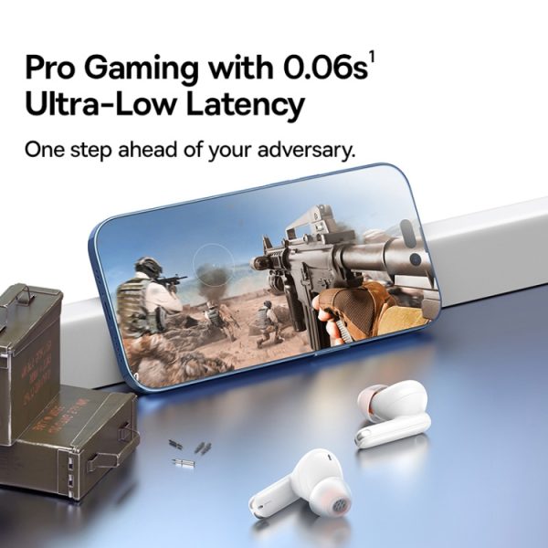 Baseus Bowie MZ10 True Wireless Earphones - White - Image 4