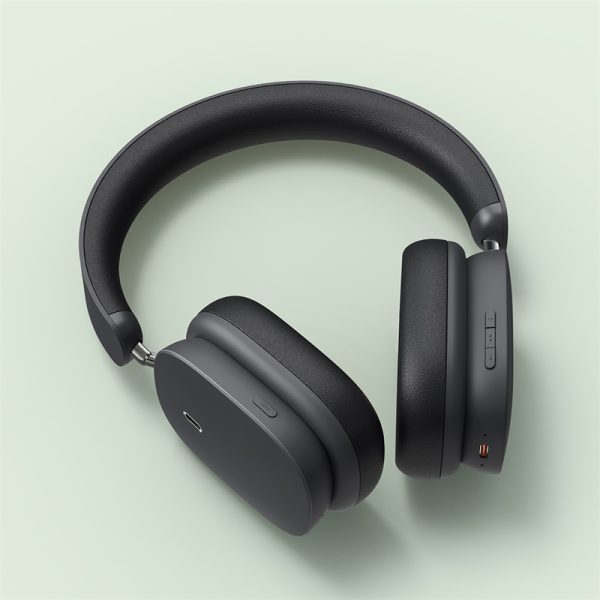 Sb458e42eea4a4521b8733c842790af3bX Baseus Bowie H1 ANC Wireless Headphone - Gray - Image 1