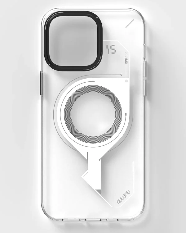 iPhone 15 Pro Case A15 Crystal Clear Case Reduced Yellowing by Aulumu Unique Cooling Window Design MagSafe Compatible - Clear - Image 5