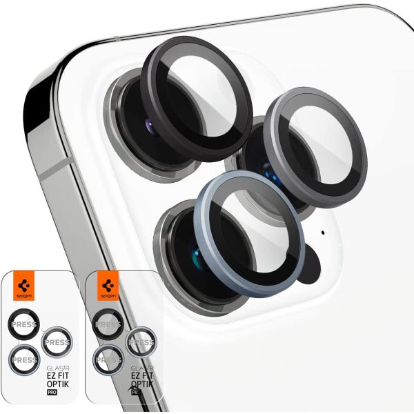 14 pro max 14 pro ez fit camera lens protector zero one Apple iPhone 14 Pro Max / 14 Pro Camera Lens Protector GlasTR EZ Fit Optik Pro