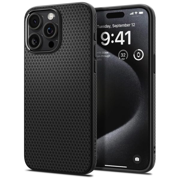 15 pro liquid air case spigen black Apple iPhone 15 Pro Liquid Air matte black best price in pakistan