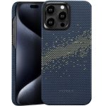 iPhone 15 Pro PITAKA StarPeak MagEZ Case 4 made with Aramid Fiber - Milky Way Galaxy