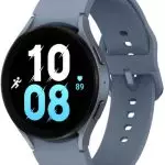 SAMSUNG Galaxy Watch 5 44mm Bluetooth Smartwatch w/Body Health Fitness and Sleep Tracker Improved Battery Sapphire Crystal Glass Enhanced GPS Tracking - Blue
