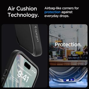 Apple iPhone 15 Pro Ultra Hybrid Case by Spigen - ACS06713 - Matte Black - Image 5