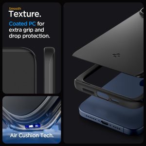 Apple iPhone 15 Pro Thin Fit Case by Spigen - ACS06686 - Black - Image 5