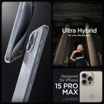 Apple iPhone 15 Pro Ultra Hybrid Case by Spigen - ACS06707 - Clear - Image 7
