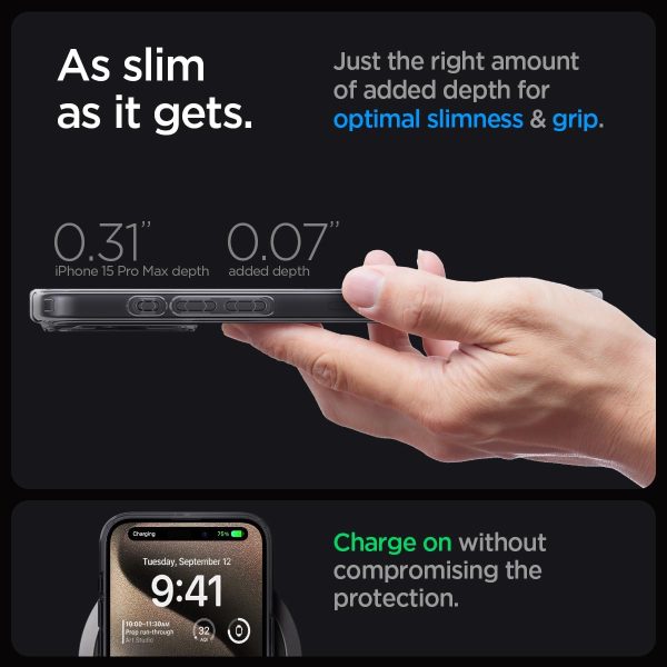61PtesPeKKL._AC_SL1200_ Apple iPhone 15 Pro Ultra MagFit Case by Spigen - ACS06721  - Zero One - Image 3