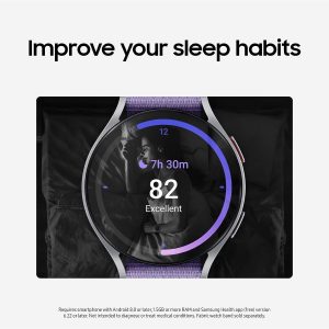 SAMSUNG Galaxy Watch 6 44mm Bluetooth Smartwatch w/ Fitness Tracker Personalized HR Zones Advanced Sleep Coaching Heart Monitor BIA Sensor Biggest Screen - Black - Image 7