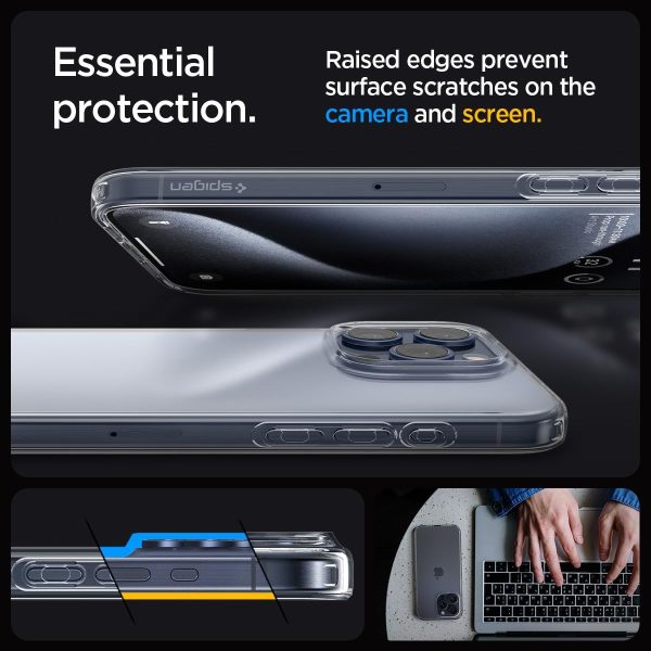 Apple iPhone 15 Pro Liquid Crystal Case by Spigen - ACS06699 - Clear - Image 3