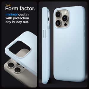 Apple iPhone 15 Pro Thin Fit Case by Spigen - ACS06693 - Mute Blue - Image 6
