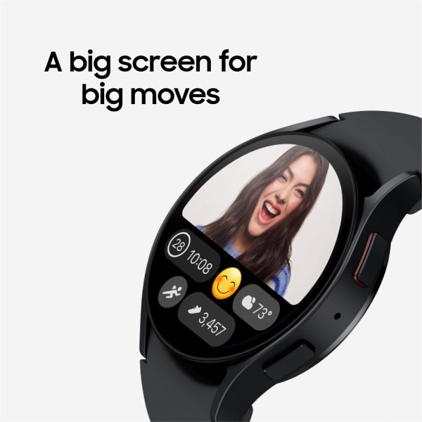 61sRAxs4KzL._AC_SL1500_ SAMSUNG Galaxy Watch 6 44mm Bluetooth Smartwatch w/ Fitness Tracker Personalized HR Zones Advanced Sleep Coaching Heart Monitor BIA Sensor Biggest Screen - Black - Image 5
