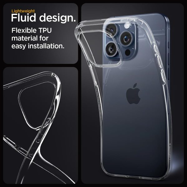 Apple iPhone 15 Pro Liquid Crystal Case by Spigen - ACS06699 - Clear - Image 4