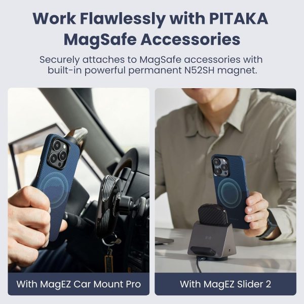 711KYS5-wpL._AC_SL1500_ iPhone 15 Pro Max PITAKA StarPeak MagEZ Case 4 made with Aramid Fiber - Over The Horizon - Image 6
