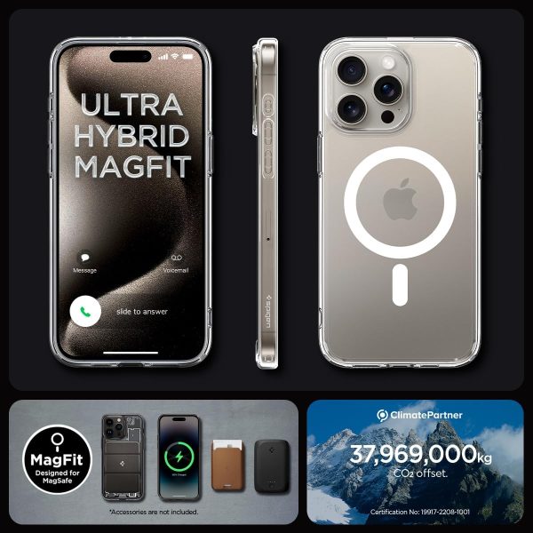 7163c60CFCL._AC_SL1200_ Apple iPhone 15 Pro Ultra MagFit Case by Spigen - ACS06715  - White - Image 2