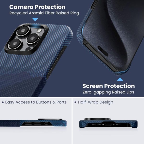 71U-+JtbXiL._AC_SL1500_ iPhone 15 Pro Max PITAKA StarPeak MagEZ Case 4 made with Aramid Fiber - Over The Horizon - Image 4