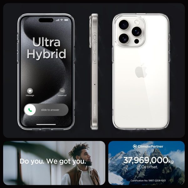 Apple iPhone 15 Pro Ultra Hybrid Case by Spigen - ACS06707 - Clear - Image 2