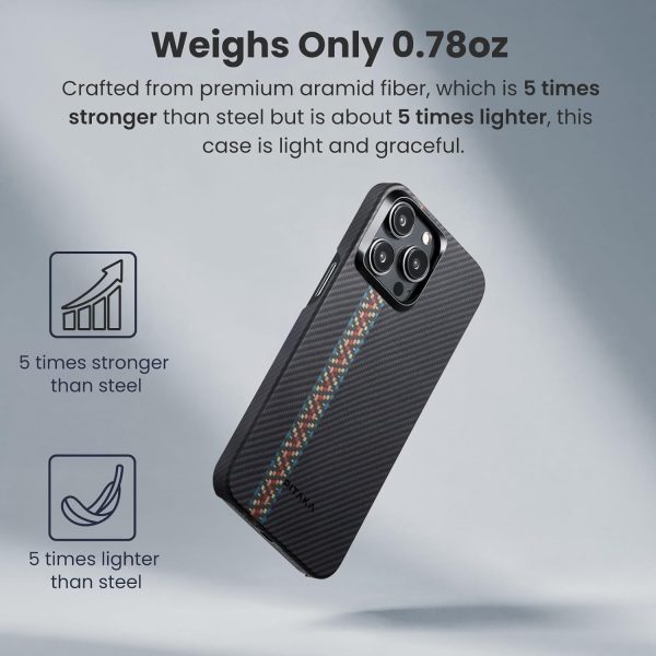 71dP+wO64TL._AC_SL1500_ iPhone 15 Pro Max PITAKA MagEZ Case 4 Aramid Fiber Fusion - Rhapsody - Image 2