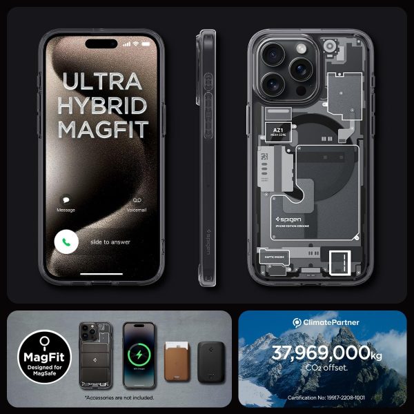71dxLvJEMfL._AC_SL1200_ Apple iPhone 15 Pro Ultra MagFit Case by Spigen - ACS06721  - Zero One - Image 2