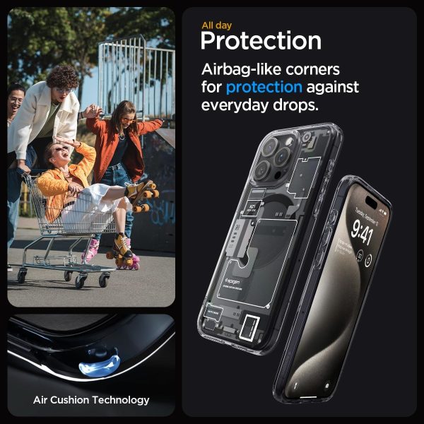71xRxKoSpkL._AC_SL1200_ Apple iPhone 15 Pro Ultra MagFit Case by Spigen - ACS06721  - Zero One - Image 5