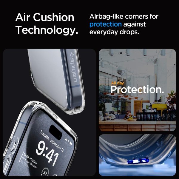 Apple iPhone 15 Pro Ultra Hybrid Case by Spigen - ACS06707 - Clear - Image 5