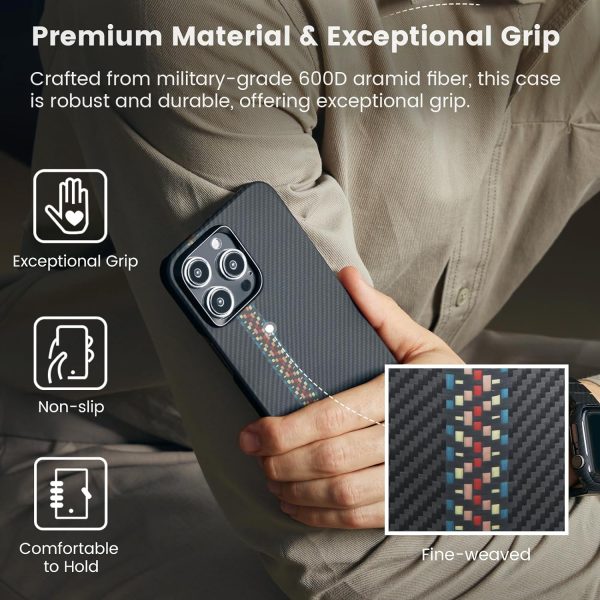 81YeS7en8LL._AC_SL1500_ iPhone 15 Pro Max PITAKA MagEZ Case 4 Aramid Fiber Fusion - Rhapsody - Image 4
